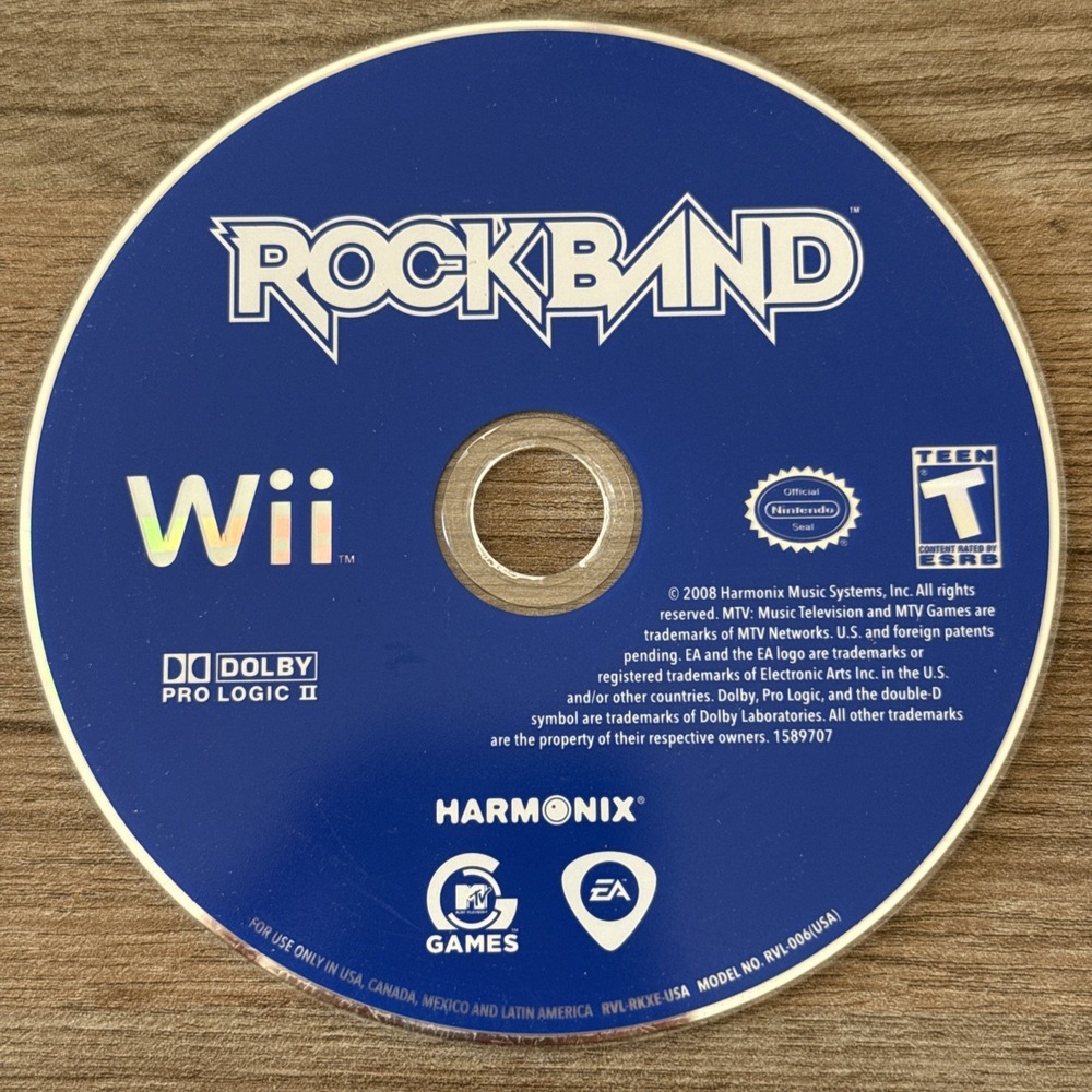 Rock Band Nintendo Wii Video Game Disc Only‎